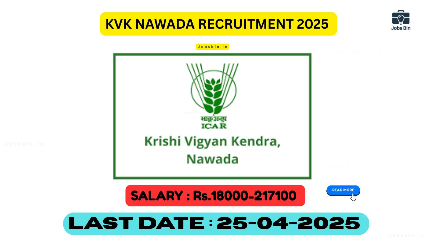 KVK నవాడ రిక్రూట్‌మెంట్ 2025 నోటిఫికేషన్ విడుదలైంది